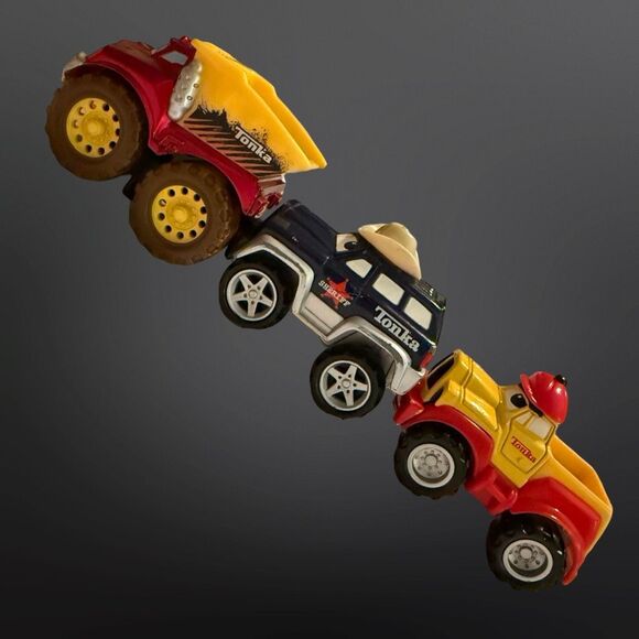 8 Tonka Lil Chuck and Friends Diecast Vehicles Construction Hasbro Maisto 3” A16 - Picture 3 of 16